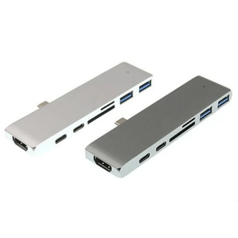 USB-C концентратор двойной тип-c алюминиевая карточка Reader адаптер 4K HDMI для ноутбука ноутбук прочный и практичный в использовании