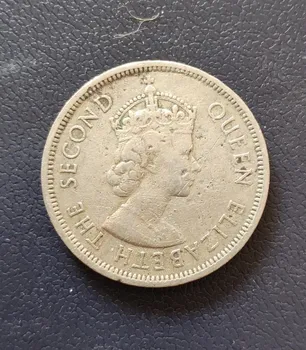

30mm 1960 1 Dollar Old Hongkong Coins Old Original Coin Collectible Edition 100% Real Rare Commemorative Coin Random Year