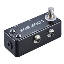 

9V Boss Loop Box Mini Guitar Switch/ Effect Pedal True Bypass Looper Route Selection True-Bypass Guitars Basses Parts Gear