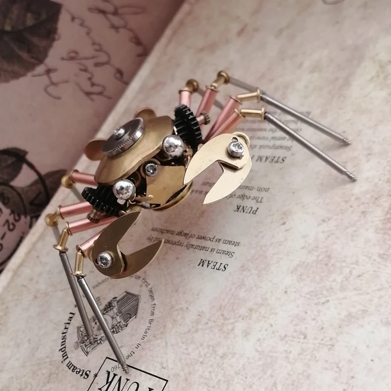 スチームパンクメカニカルカニフルメタル手作り創造的工芸品 - AliExpress