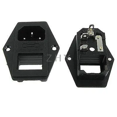 

IEC 320 C14 Male Plug Power Inlet Panel Socket Connector 250VAC Screw Type 5 Pcs