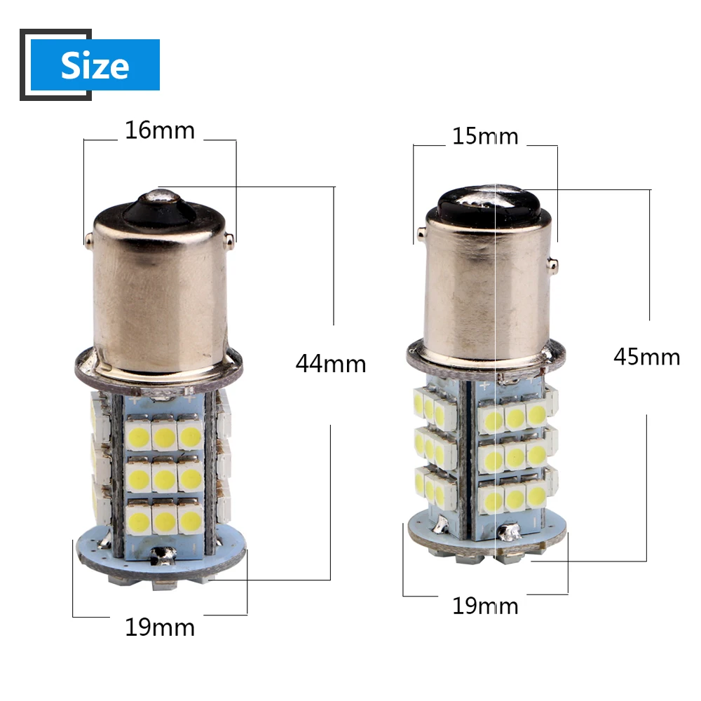 10 шт. 24 В Белый 1210 45 SMD светодиодный лампы 1156 BA15S 1157 BAY15D указатель поворота тормозной светильник фары заднего хода объектив 270LM для автомобиля