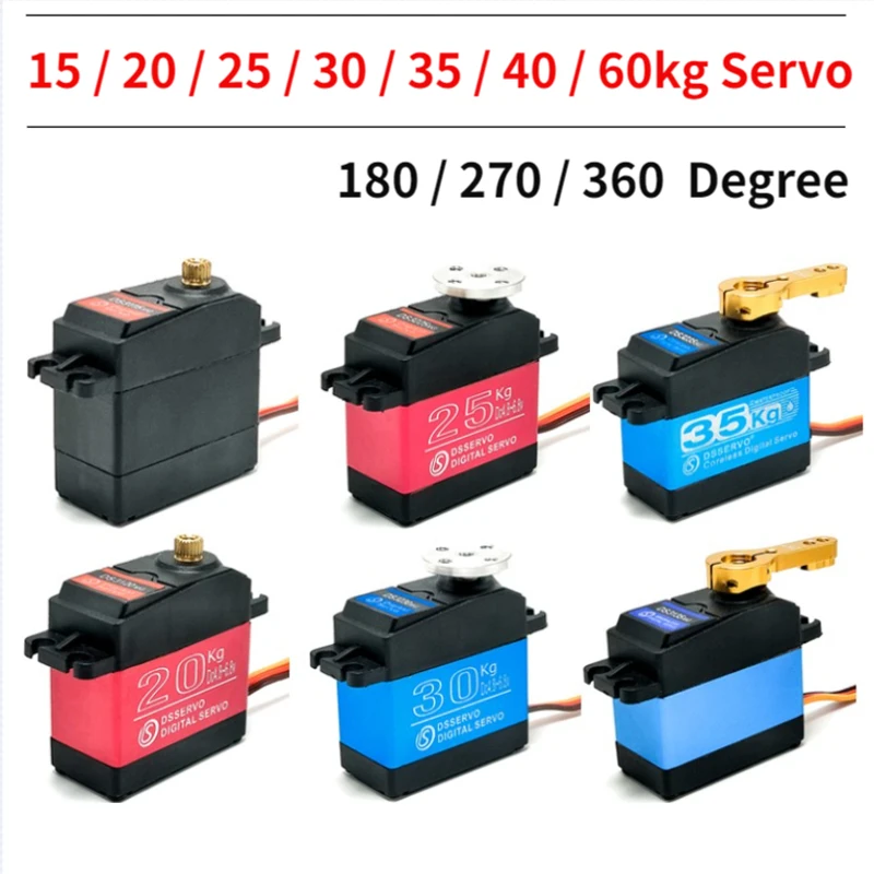rc car servo metal gear waterproof for arduino high torque motor25kg35kg 360 degree brushless | Игрушки и хобби