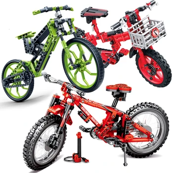

Technic Bicycle Bike Compatible City Mountain Biking 3D Model Building Blocks Kits DIY Educational Toys For Children