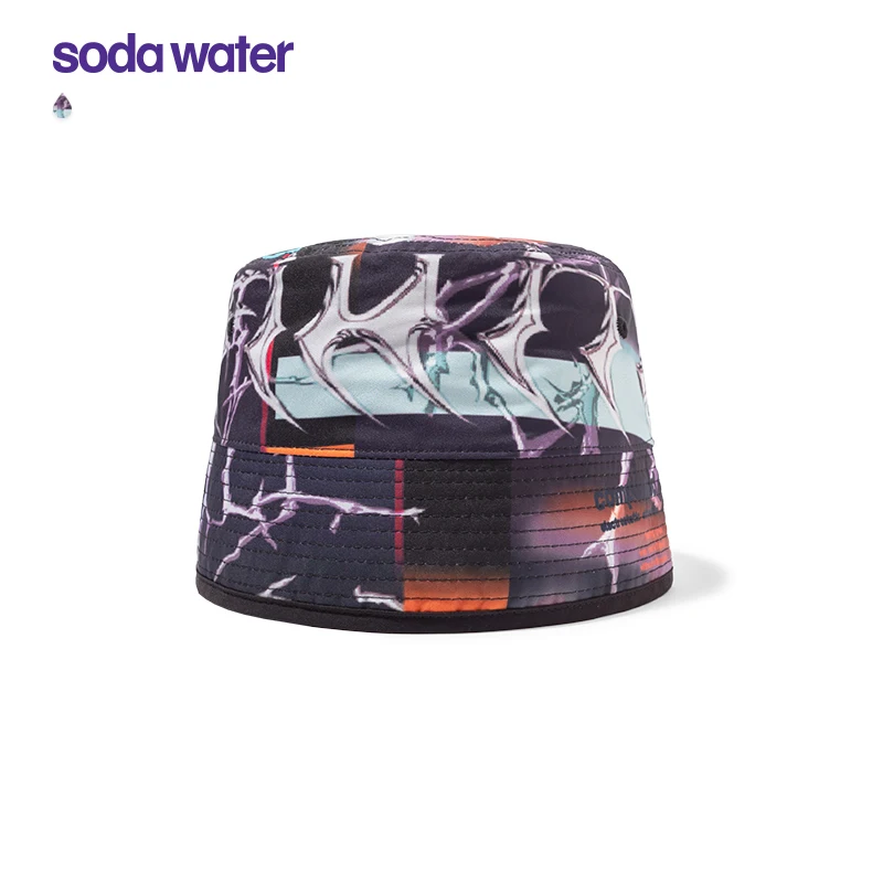 SODAWATER/хлопковая двойная одежда для пары Летняя шапка-Бакер Двойная