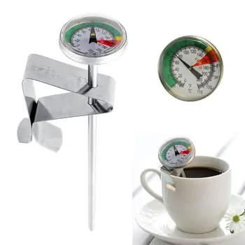 

Kitchen Steel Milk Froth Thermometer Espresso Coffee Temperature Meter