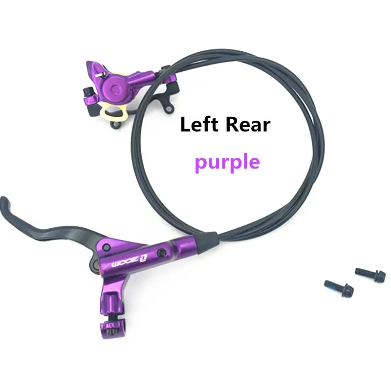 ZOOM HB-875 для езды на горном велосипеде, гидравлический тормоз, гидравлический тормоз HS1 160 мм, диск совместимый SHIMANO, бренд - Цвет: Purple Left Rear