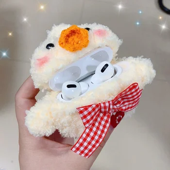 

Handmade Cute Cartoon Protective Knitted Case Skin Sweater Cover Silicone Headset Box Knitting Wool Earphone Cover For AirPods