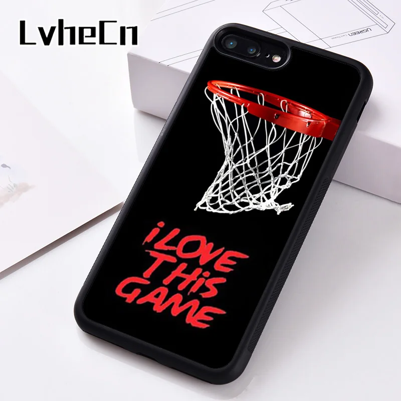 LvheCn силиконовый чехол для телефона iPhone 6 6S 7 8 Plus 5 5S SE X XS XR 11 12 MINI PRO MAX баскетбольная