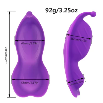 Bluetooth APP Remote Control Wearable Butterfly Vibrator Invisible Panties Vibrators For Women Clitoris Stimulator Sex Toys Shop 3