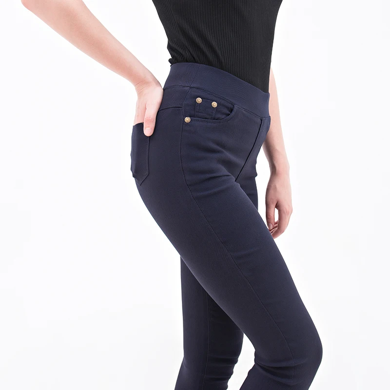 Sena Rickey Леггинсы для женщин обтягивающие тонкие черные Синие леггинсы повседневные с высокой талией эластичные узкие брюки плюс размер