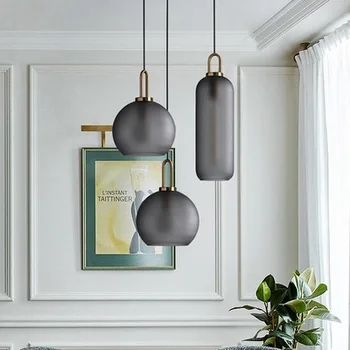

Modern Glass Pendant Light Nordic Dining Room Kitchen Light Designer Hanging Lamps Avize Lustre Lighting Ing hanglamp