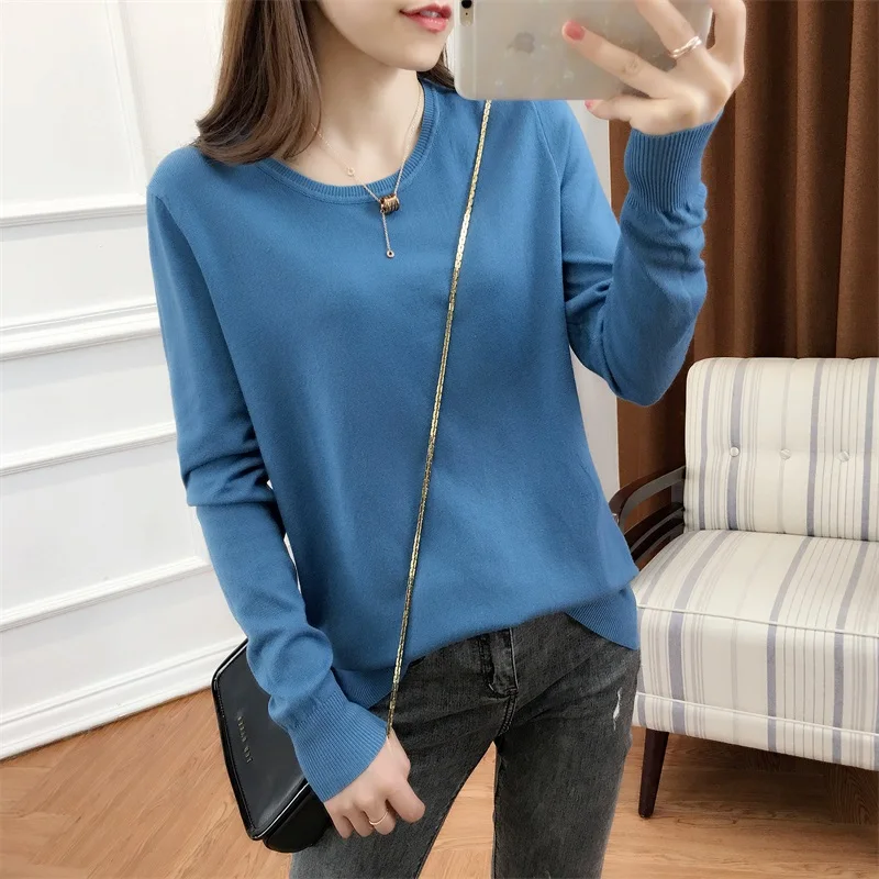 Autumn Winter sweater women Knitted Pullover Women Sweater fashion Sweaters Plus Size Cashmere Round neck tops | Женская одежда