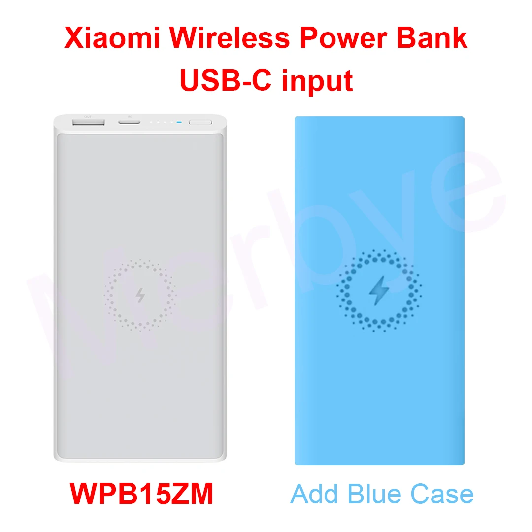 WPB15ZM White Blue Xiaomi Mi, беспроводной внешний аккумулятор, 10000 мАч, PLM11ZM/WPB15ZM, Qi, портативный, быстрая зарядка, внешний аккумулятор для iPhone Xs MAX, samsung - Цвет: WPB15ZM White Blue