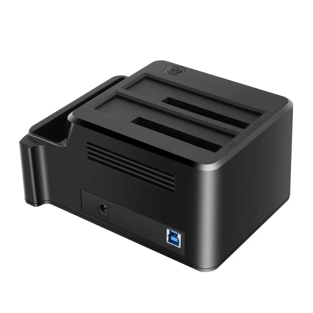  Dual bahías HDD Dock USB 30 a SATA HDD estación de acoplamiento SSD con clon para 25 