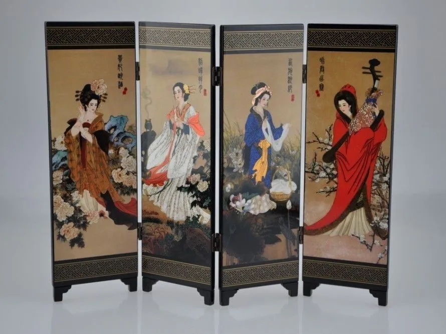 

The four beauty screens in ancient China.High-end atmosphere, collection of fine products