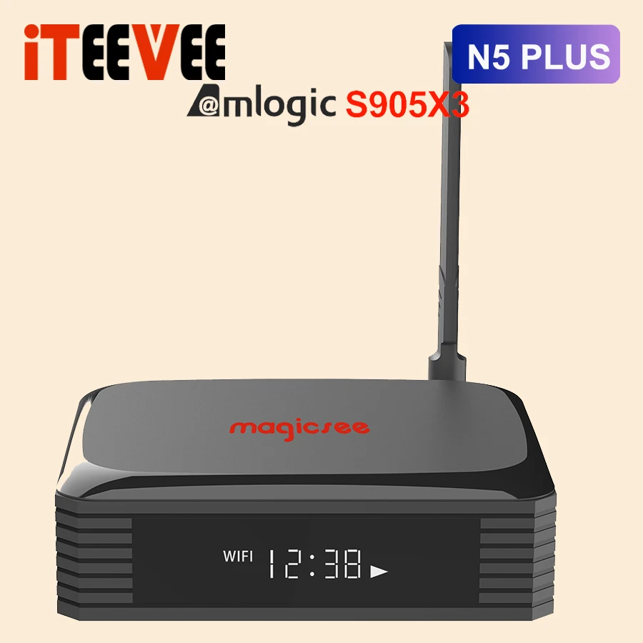 ТВ приставка Magicsee N5 Plus S905X3 Android 9 0 4G Ram 64G Rom 2 4/5G Dual WiFi Ethernet BT 4 Smart BOX 8K HDR