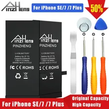 PINZHENG Высокая емкость Телефона батарея для iPhone 7 7 Plus SE Замена Батарея 0 цикл батарея для iPhone 7 7 Plus батареи