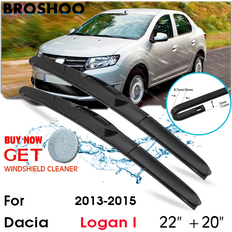 

Car Wiper Blade Front Window Windscreen Windshield Wipers Blades J hook Auto Accessories For Dacia Logan I 22"+20" 2013-2015