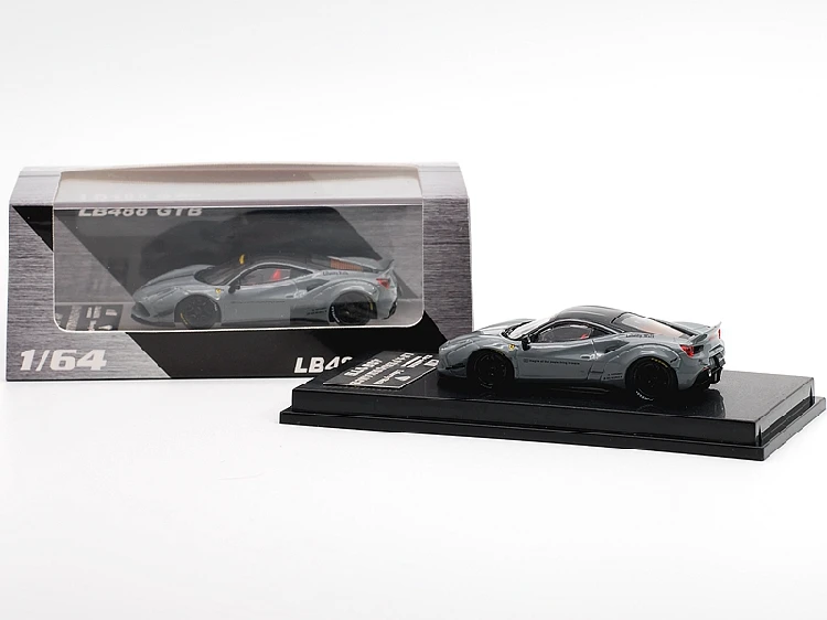 CM модель 1: 64 LB производительность 488 GTB серый литье под давлением модель автомобиля