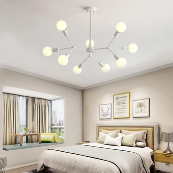 

CETANT retro iron chandelier retro modern ceiling lamp living room bedroom chandelier lamps