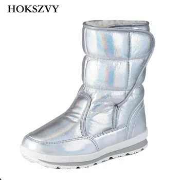 

HOKSZVY Mother Baby Winter Down Boots Snowflake Winter Parent-child Shoes Children's Shoes Snowfield Boot Woman Wool Heating JSH