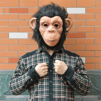 

Monkey Mask Big Ears Vajra Orangutan Mask Halloween Mask Prom Mask Cos Clothing Store Decorative Toys Party