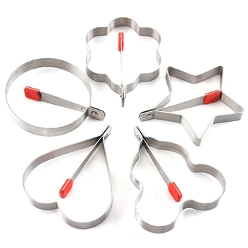

Stainless Steel Fried Egg Pancake Forming Machine Fried Egg Mold Fried Egg Cooking Tool Kitchen Accessories, 5PCS