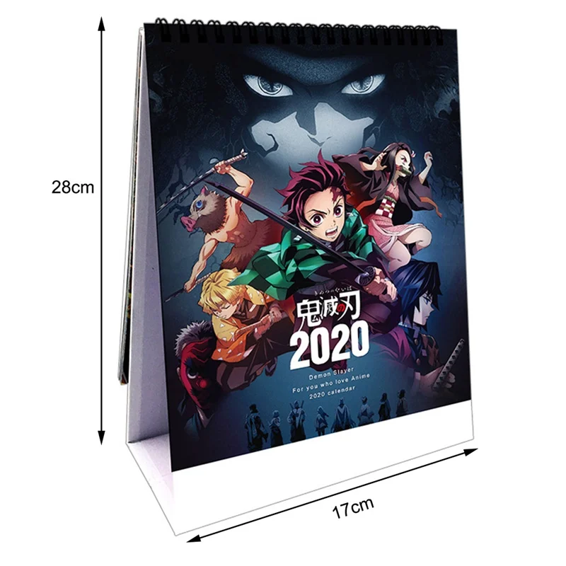 Аниме календарь Kimetsu No Yaiba клинок демона, истребитель, сделай сам, Мультяшные персонажи, календари, подарок
