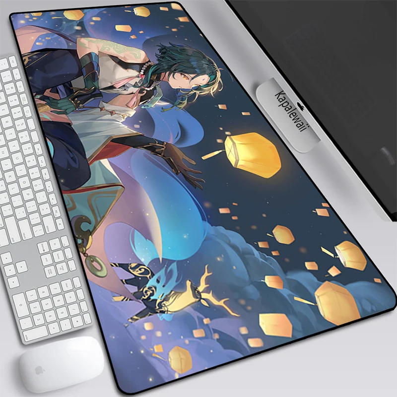 Genshin ImpactLarge XXL Office Computer Desk Mat Table Keyboard Big Mouse Pad Laptop Cushion Non-slip Gamer Mousepad Ma | Компьютеры и
