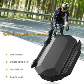 

Bike Speed Sensor and Cadence Sensor 2-in-1 Waterproof Bike Speed Cadence Sensor ANT+ and Bluetooth 4.0 Wireless Bicycle RPM Sen