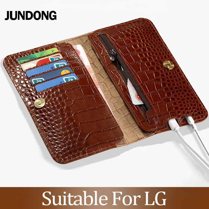 

For LG V30 V40 V50 ThinQ G6 G7 Q6 Q7 K11 K4 K8 K10 2018 Srylor 3 4 Case Crocodile Texture Cover Cowhide Phone Bag Wallet