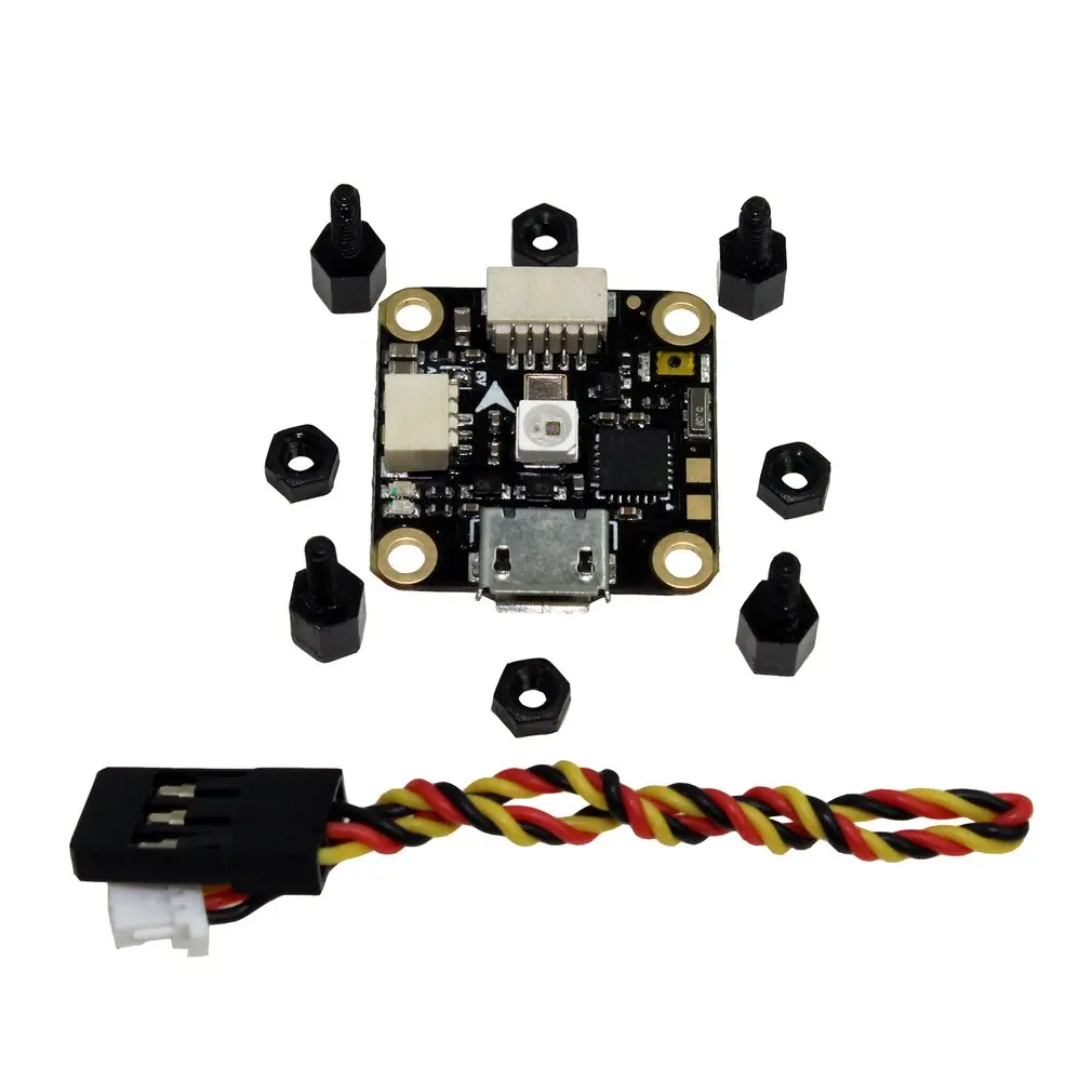 HAKRC F411 игровые джойстики 1S встроенное OSD Светодиодные ленты для RC FPV; Дрон; гонки Запчасти аксессуар 20X20 мм