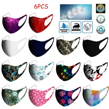 

Reusable Colorful Fabric Face Turban Stylish Fashionable Neutral Washable Mask For Protection For Adults Scarf Flag Bandana#3