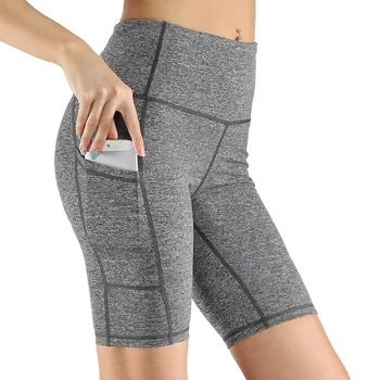 

iCozzier Women Running Pants Workout Out Pocket Fitness High Waist Fitness Tights Slim Sports Gym Athletic Pants