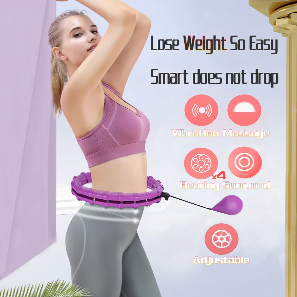 Lazy Fitness Sport Hoop Smart Detachable Abdominal Fitness Equipment Lady Burning Fat Artifact Slim Waist Raises Hip Gym Circle