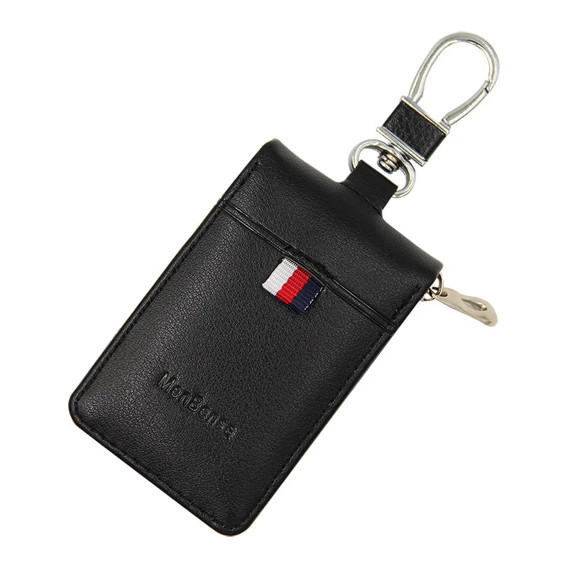 pu Leather Key Wallet Men& Women Car Key Bag Multi Function Key Case Fashion Ladies Housekeeper Key Holders bag - Цвет: black