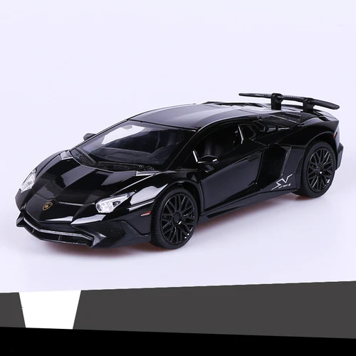 Lamborghini lp770 lp750 спортивный автомобиль сплав модель открывания двери сила детская игрушка автомобиль мальчик моделирование модель автомобиля - Цвет: 750 black