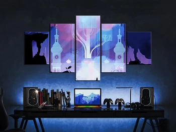 

Gris Video Game Poster Painting Canvas Wall Art Paintings for Living Room Wall Decor