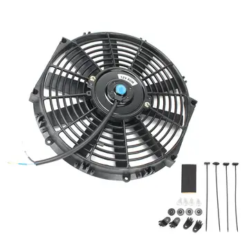 

12inch Black Car Engine Radiator Universal Straight Blade Car Engine Cooling Device Car Engine Intercooler Engine Cooling Tool