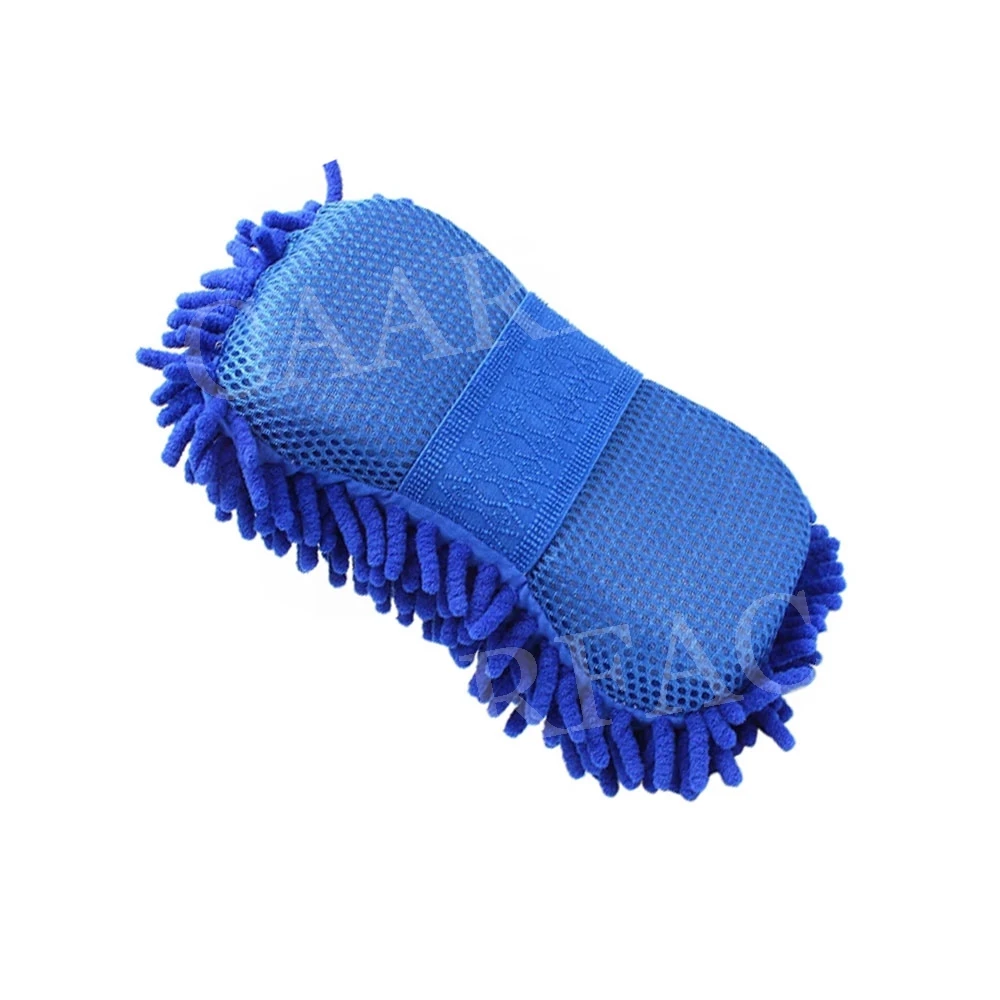 Microfiber Auto Car Wash Sponge Premium Chenille Lint-free Scratch-free Ultra Soft Automobile Cleaning Universal Car Accessorise