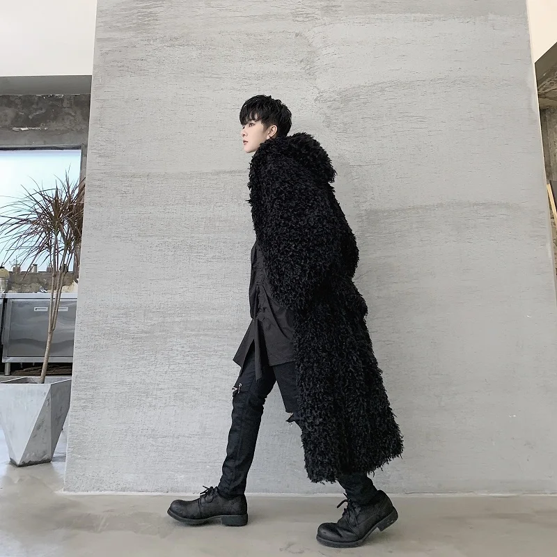 EWQ/ осенне-зимняя мужская одежда, длинное японское пальто для мужчин и женщин, ветровка с перьями, мужская куртка с капюшоном A211