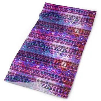 

SHINYWEET Purple Nebula Galaxy Aztec Headband - Multifunctional Casual Sports Headwear Bandana Headwrap Seamless Neck Gaiter