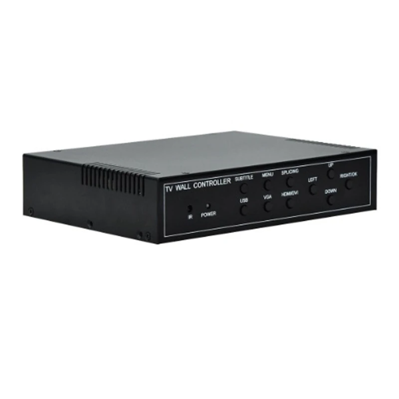 

Video Wall Controller 2X2 HDMI DVI VGA 4 Channel USB Video Processor with RS232 Control for TV Splicing-US Plug