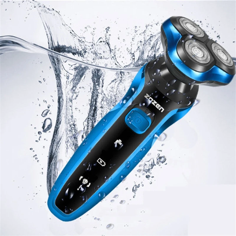 Electric Shaver Electric Shaver Rechargeable Electric Razor Shaving Machine Cleaning Beard Razor for Men Wet and Dry Waterproof Washable ZN1159