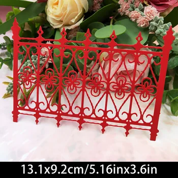 

New Patterned Yard Fence Cutting Dies DIY Garden Card Stencil for DIY Scrapbooking Card Decorative Home Garden Dies