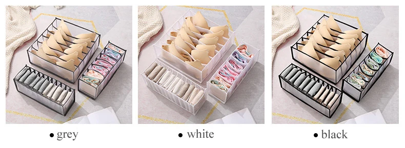 Multi-grids Underwear Storage Box Sock Bra Underpant Organizer Lattice Mesh Drawer Tidy Divider Practical Grid underwear