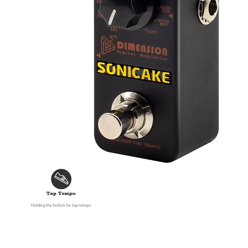 SONICAKE 5th Dimension цифровая модуляция педаль эффектов w/h 11 эффектов Phaser, Flanger, Chorus, Tremolo, Vibrato, Autowah выборки