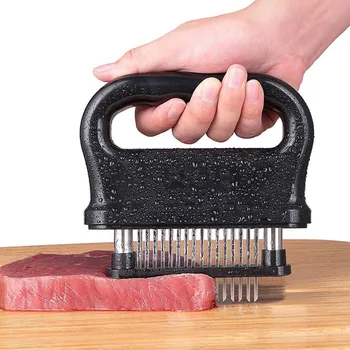 

48 Blades Stainless Steel Meat Tenderizer New Professional Steak Chicken Fish Pork Meat Tenderizer With Safety Lock Kitchen Tool