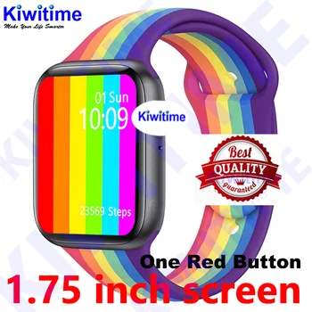 

KIWITIME K1 IWO W26 Watch 6 44mm SmartWatch 1.75inch infinite Screen for IOS Android phone Heart Rate Temperature Blood Pressure